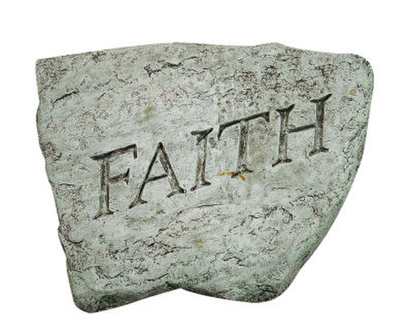 Faith Garden Stone with optional Wall Display